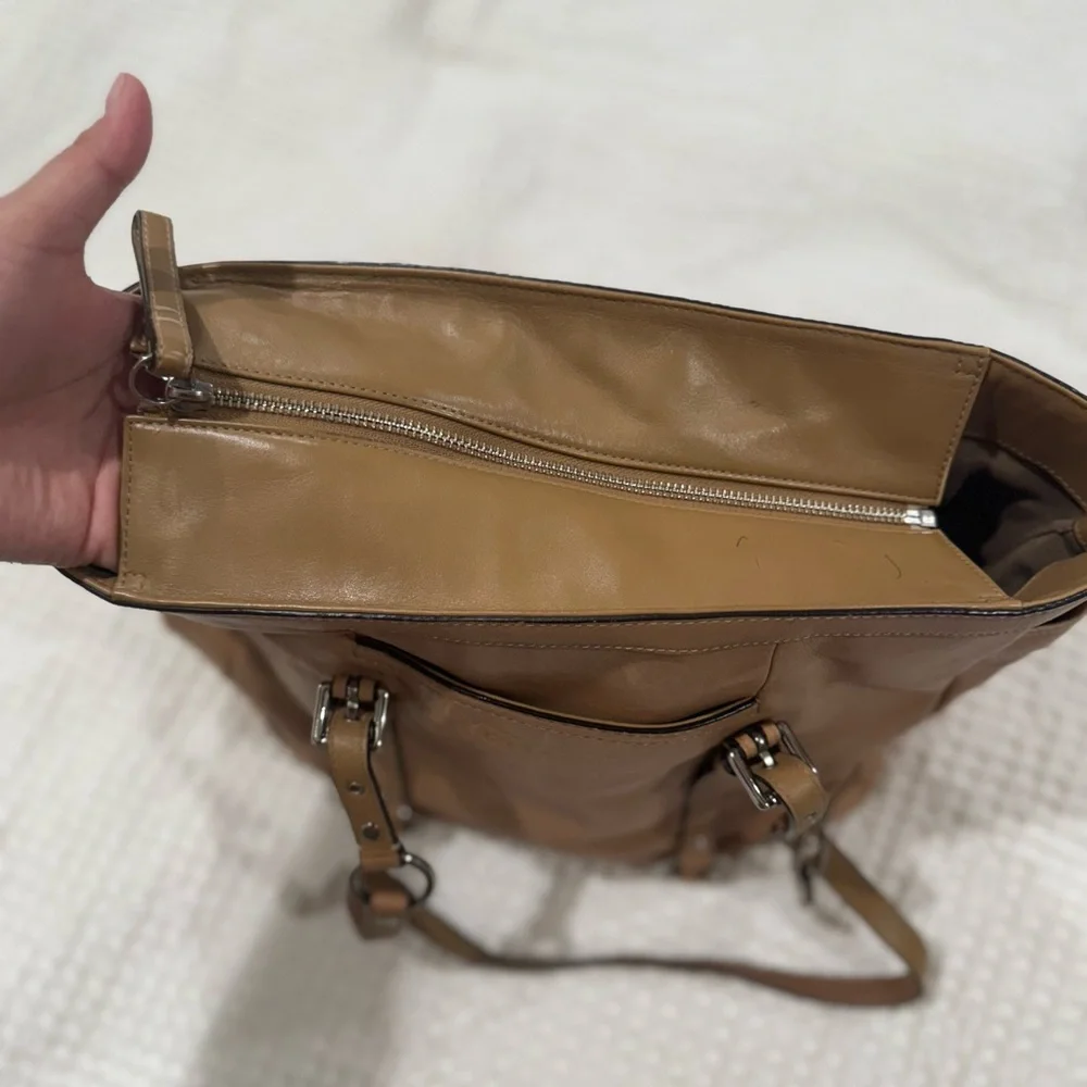 Coach Tan Leather Tote Bag